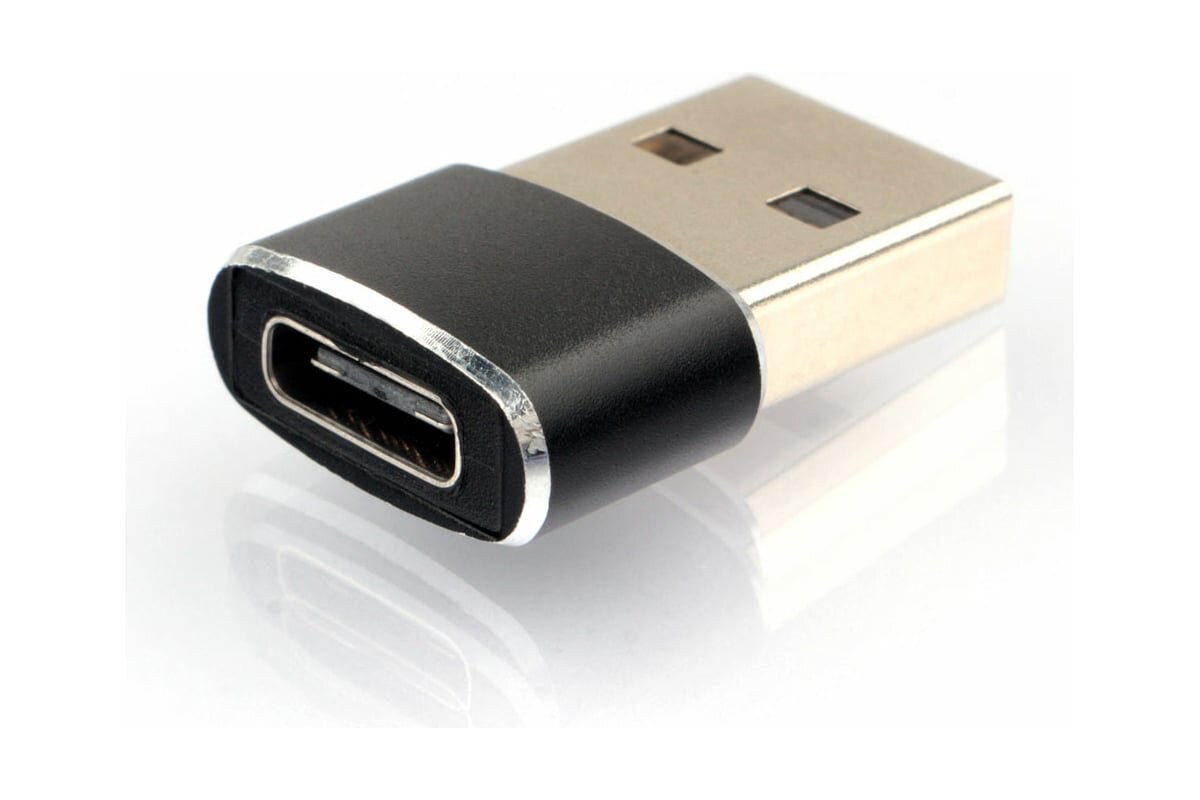 Переходник Cablexpert USB-A(M)/Type-C(F), 2.0, пакет (A-USB2-AMCF-02)