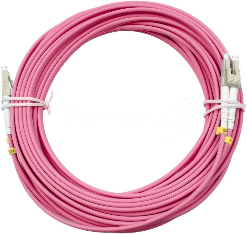 Шнур оптический Cabeus FOP-50-OM4-LC-LC-10m duplex LC-LC 50/125 мм OM4 10м LSZH