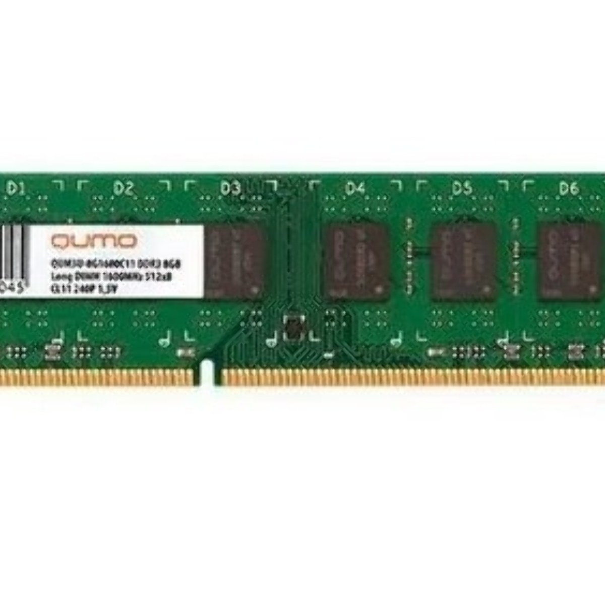 Оперативная память Qumo, DDR3L, 2GB (1x2GB), 1600MHz, CL11, DIMM
