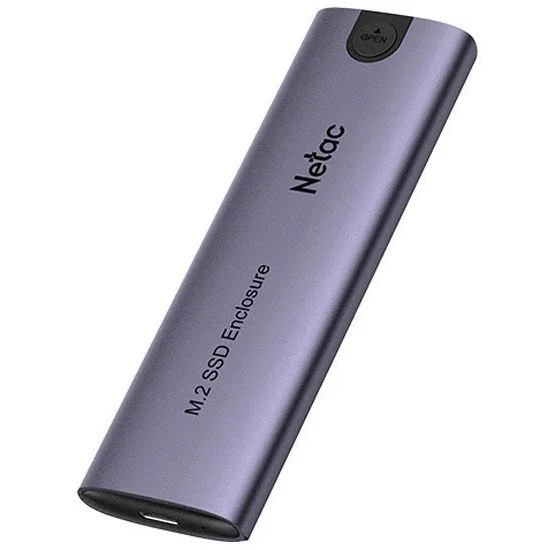 Внешний корпус NETAC WH51 NT07WH51-32C2 для SSD M.2 SATA/NVMe -> USB3.1 Type-C Алюминий