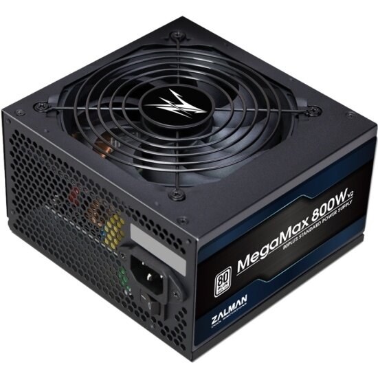 Блок питания Zalman MegaMax 800W RTL (ZM800-TXII V2), 800Вт, 80 PLUS, 120мм, черный