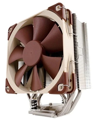 Кулер для процессора Noctua NH-U12S chromax черный, 120 мм, медь, 1500 об/мин, 22.4 дБ, 4 pin PWM, высота 158 мм