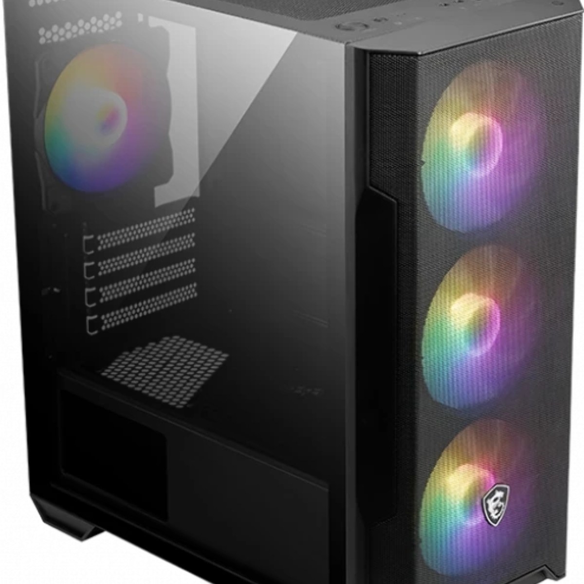 Компьютерный корпус MSI MAG FORGE M100R 1xUSB 3.0, 2xUSB 2.0, 4x120мм ARGB Fan, ARGB Control Board, Tempered Glass Window, Brown Box (932220)