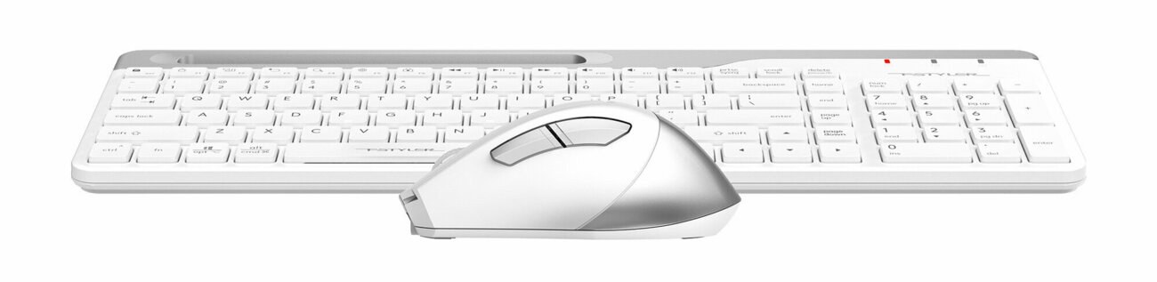 Комплект клавиатура+мышь A4Tech FStyler FB2535C беспроводной, USB + Bluetooth, 2000 DPI, белый