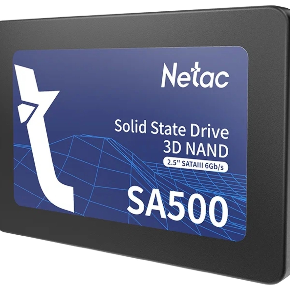 Накопитель SSD Netac SA500, 256Gb, SATA III, 2.5", R/W 520/450