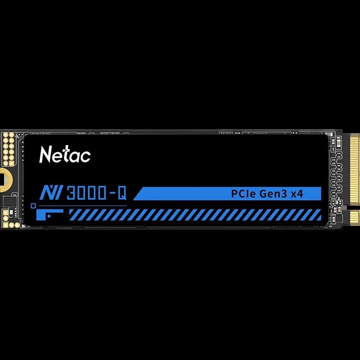 Накопитель SSD Netac NV3000, 2Tb, PCIe 3.0 x4, M.2 2280, NVMe, R/W 3100/2100, с радиатором