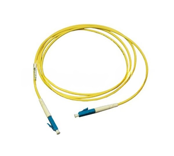 Патч-корд оптический Cabeus Tight Buffer, Simplex LC/LC, OS2 9/125, LSZH, 25м, Ø 2мм, синий хвостовик, жёлтый