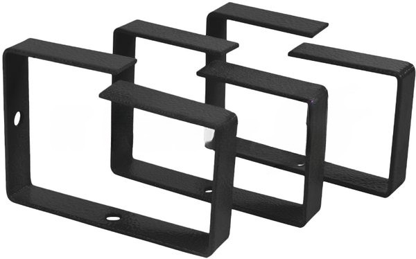 Кольцо организационное для укладки кабеля Cabeus MCR-90-BK 19", 2HU, 90х14х65 мм (ВхШхГ), кольцевого типа, с отверстиями, черный