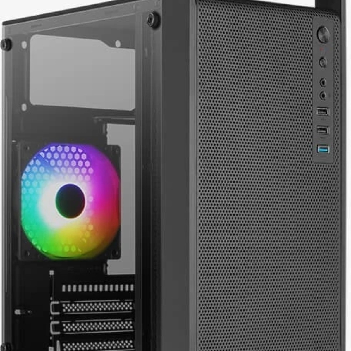 Компьютерный корпус MiniTower Aerocool/Formula CS-109-G-BK-v1 (mATX, USB3x1, USB2x2, 120мм RGb fan, без БП) (4711099472376)