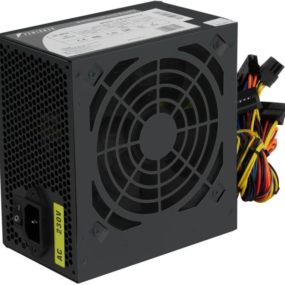 Блок питания Inwin/Powerman PM-600ATX-F-BL, 600Вт, 120мм, черный
