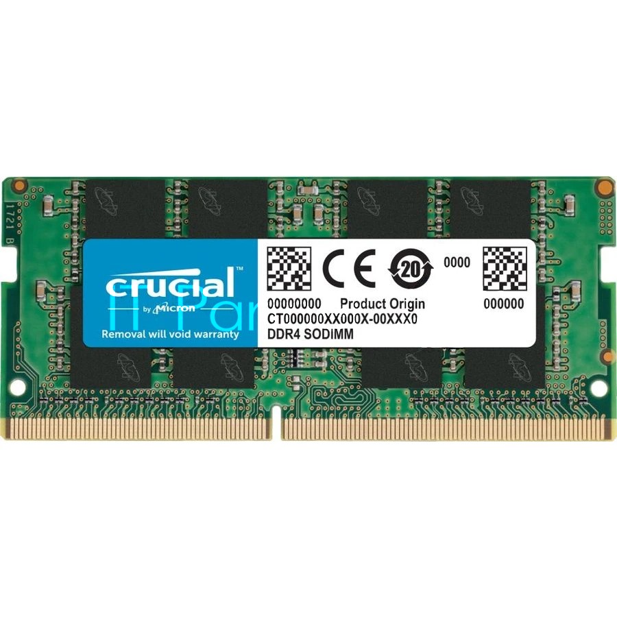 Оперативная память Crucial Premier, DDR4, 16GB (1x16GB), 3200 MHz, CL22, без радиатора, SO-DIMM, (OEM)