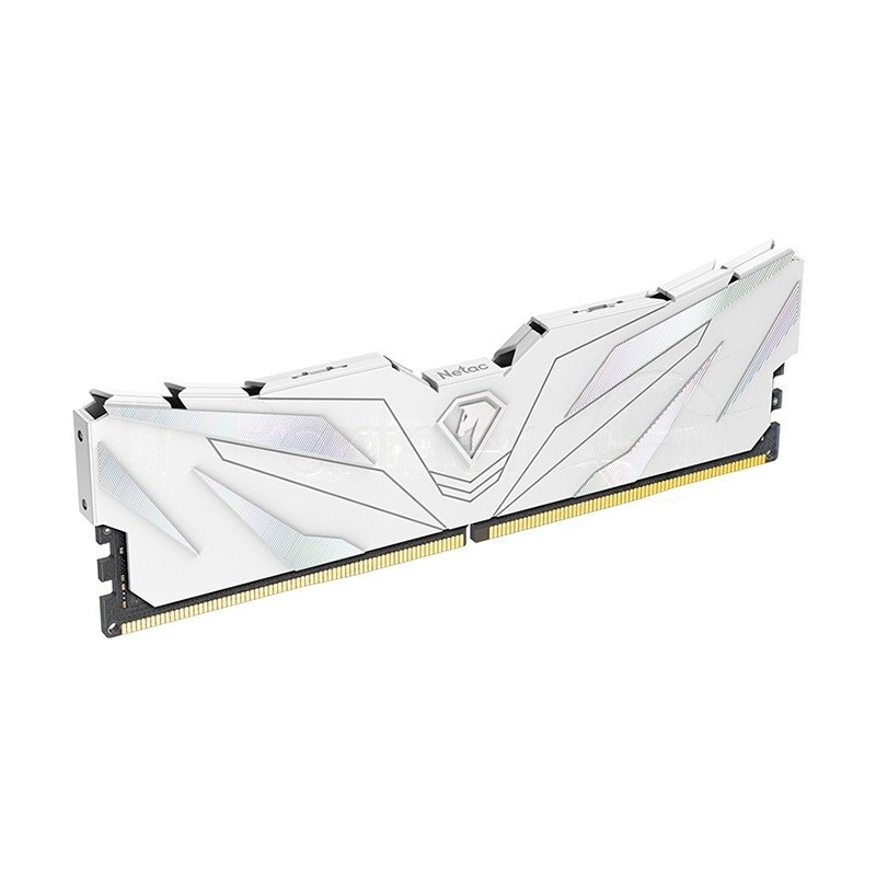 Оперативная память Netac DDR4 Shadow II White , 16GB (2x8GB), 3200MHz, CL16, DIMM, с радиаторами, белый