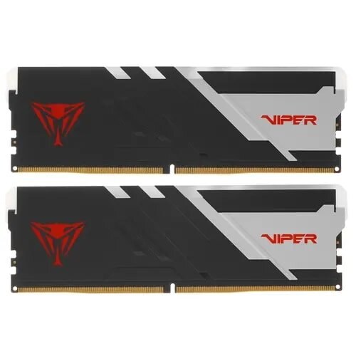 Оперативная память Patriot Viper Venom, DDR5, 32GB (2x16GB), 5600MHz, CL36, DIMM, с радиаторами, RGB, черный