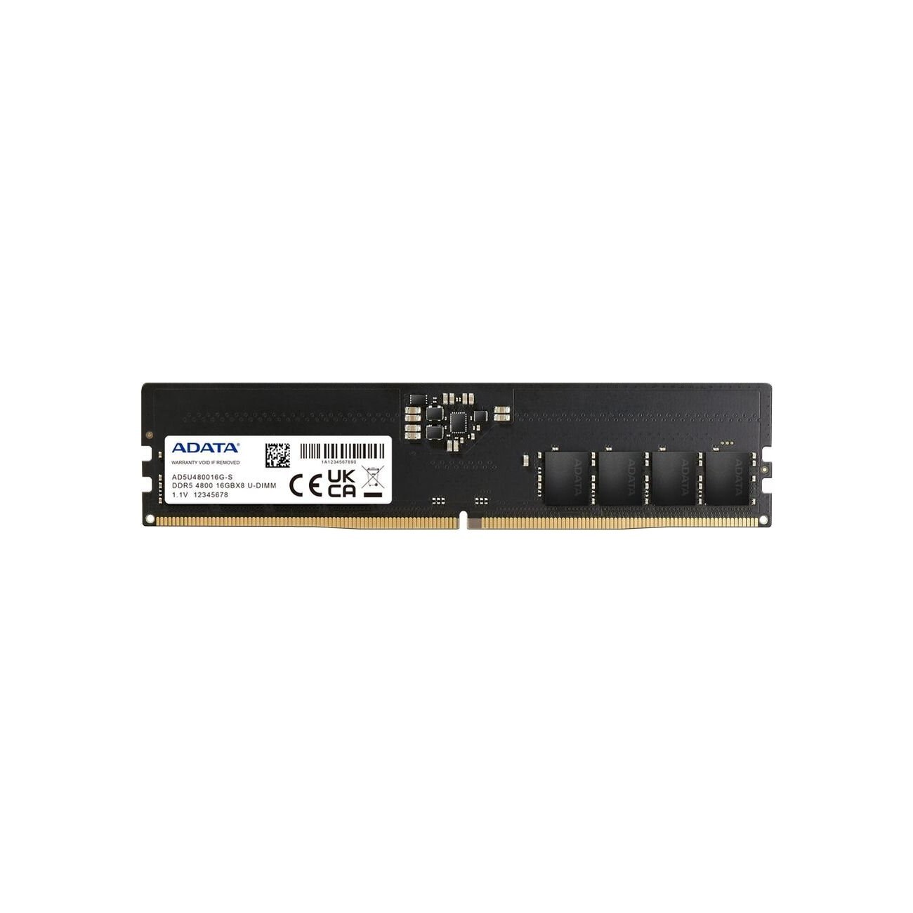 Оперативная память ADATA, DDR5, 16GB (1x16GB), 4800MHz, CL40, UDIMM