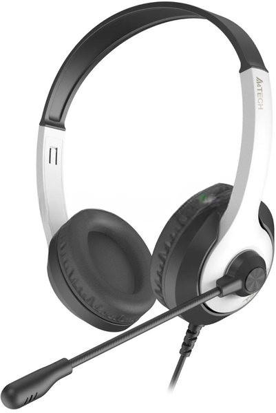 Гарнитура A4Tech Fstyler FH100U белый/черный, проводная