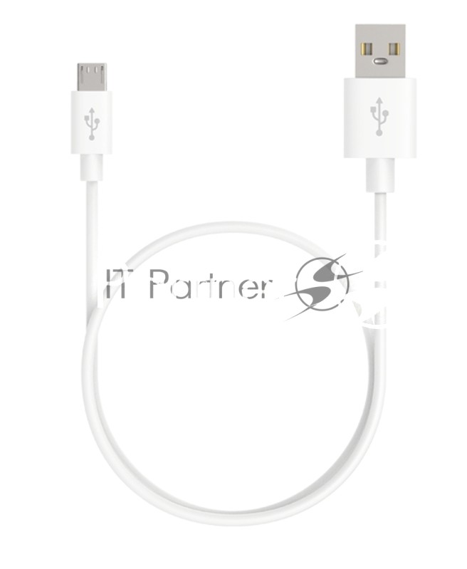 Кабель Maxvi MC-01 plus white USB-A - microUSB, 2A ток макс. нагрузки 2А, макс. напряжение 5V; стандарт USB 2.0; длина 1.2м, материал PVC, белый