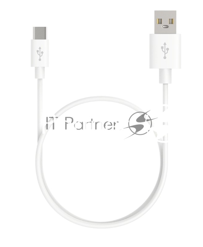Кабель Maxvi MC-02 white USB-A - Type-C ток макс. нагрузки 2А, макс. напряжение 5V, длина кабеля 1м, материал PVC, белый