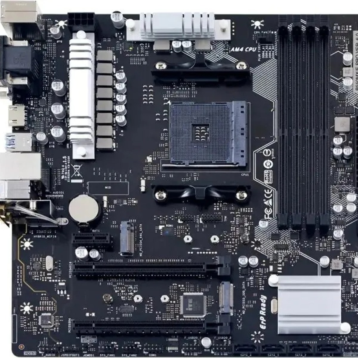 Материнская плата Biostar B550MX/E PRO, AM4, AMD B550, 4xDDR4, 4xSATA, 2xM.2, 1xPCIe 4.0 x16, 1xPCIe 3.0 x4, DVI-D, HDMI, D-Sub, 1x 1Gb LAN, 6xUSB, 3x3.5 мм, 7.1, microATX