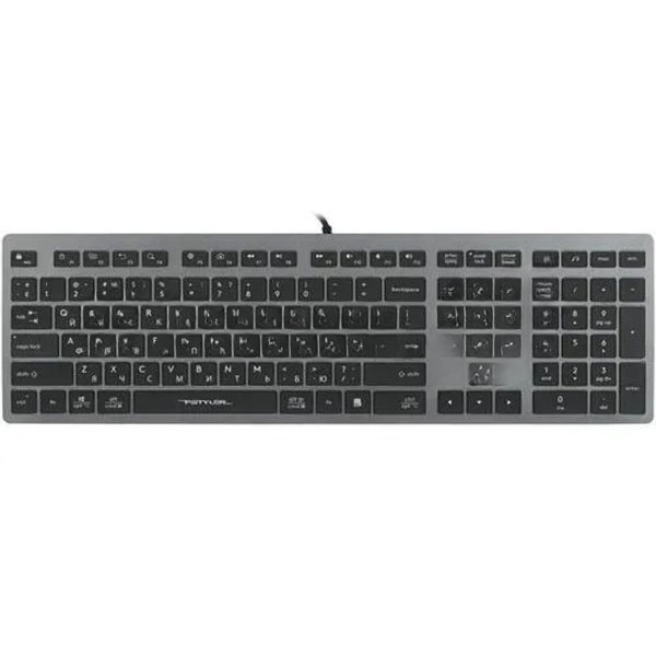 Клавиатура проводная A4Tech Fstyler FX60 серый/белый