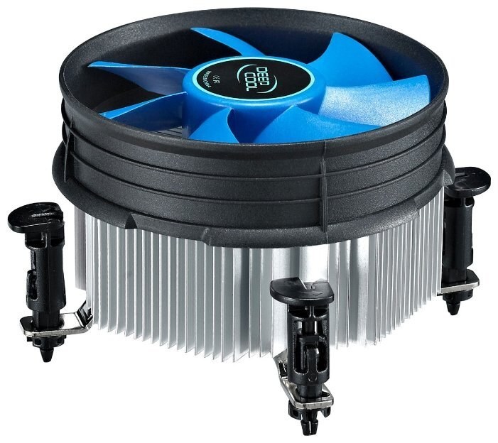 Кулер для процессора DEEPCOOL THETA 31 PWM 1700 черный/синий, 92 мм, алюминий/медь, 2400 об/мин, 30.3 дБ, 4 pin, 95 Вт, 66 мм