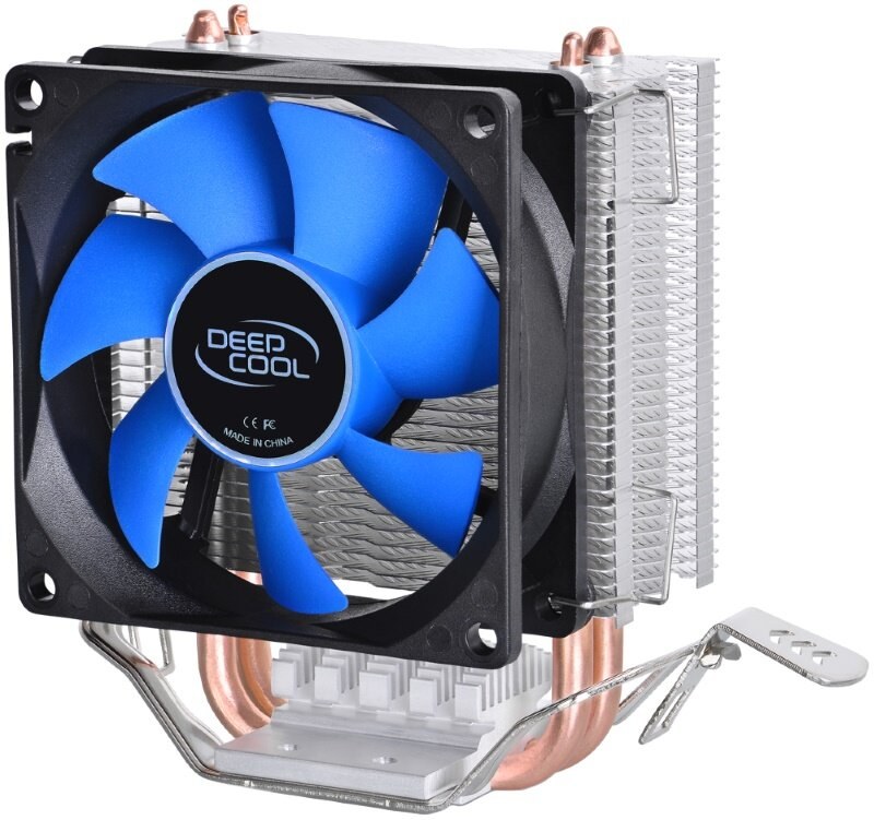 Кулер для процессора DEEPCOOL ICE EDGE MINI FS V2.0 синий, 80 мм, алюминий/медь, 2200 об/мин, 24.7 дБ, 3 pin, 100 Вт, 112 мм