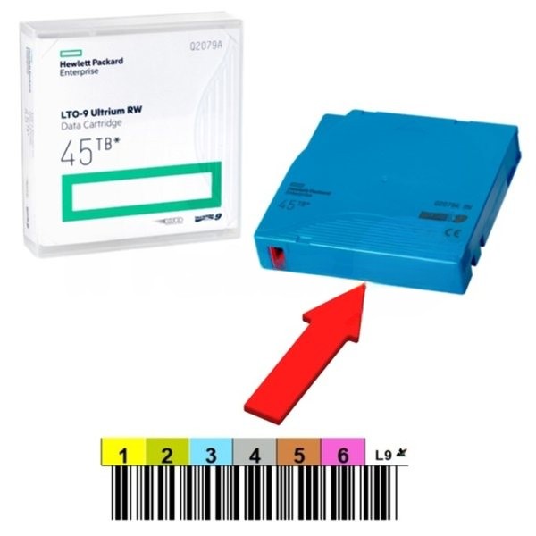 Ленточный накопитель HPE Ultrium LTO9 Data cartridge 45TB RW