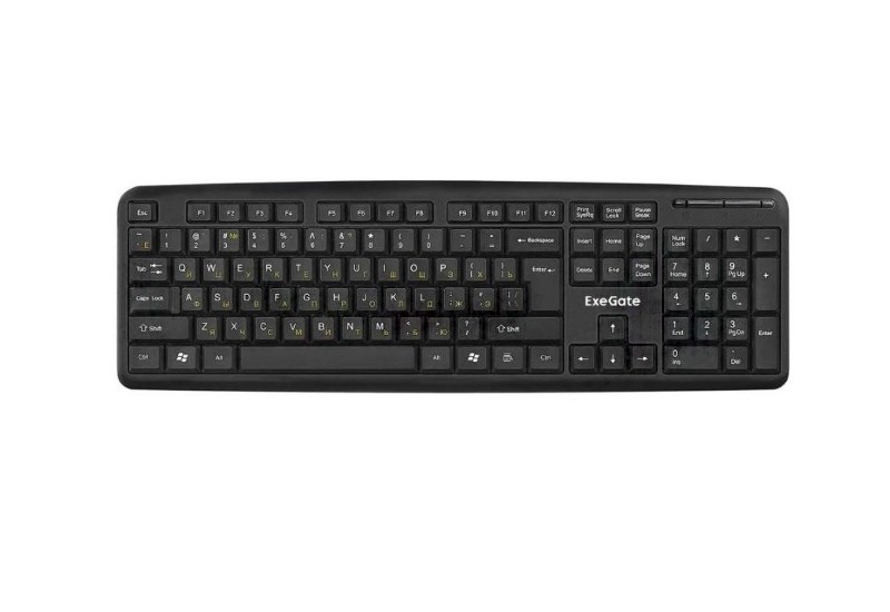 Клавиатура проводная ExeGate LY-331 (EX279937RUS), USB, черный