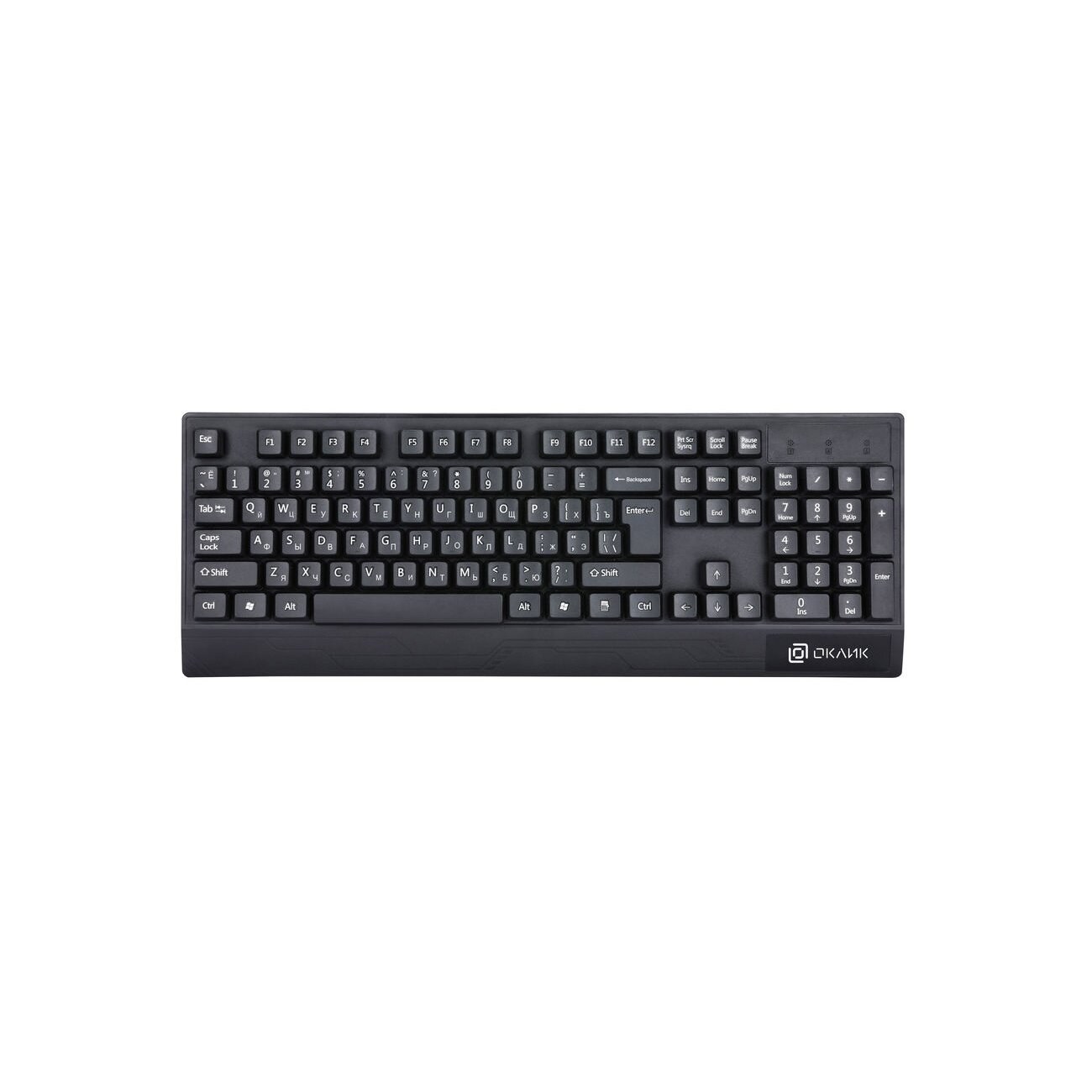 Клавиатура Oklick 115M проводная, USB Type-A, чёрный