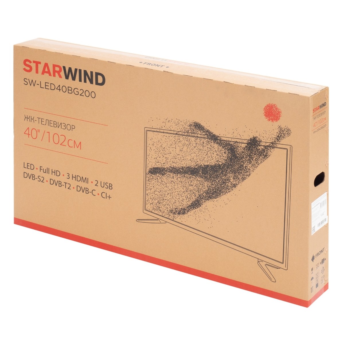 Телевизор Starwind 40" SW-LED40BG200 черный LED FHD 60Hz