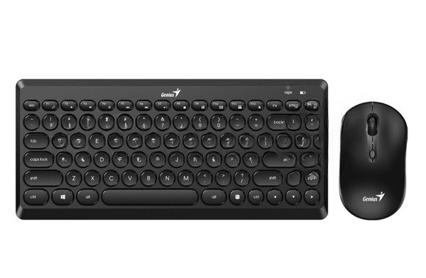 Комплект клавиатура+мышь Genius Luxemate Q8000 беспроводной, USB, 1600 DPI, чёрный