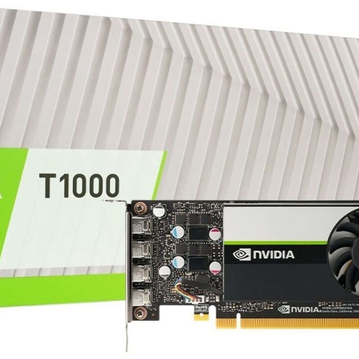 Видеокарта NVIDIA Quadro T1000, 4 GB GDDR6, 128 bit, 4xDisplayPort, GPU 1065 MHz