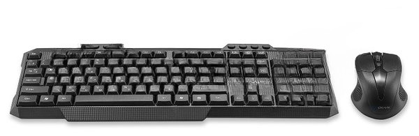 Комплект клавиатура+мышь Oklick 205MK беспроводной, USB, 1600 DPI, чёрный