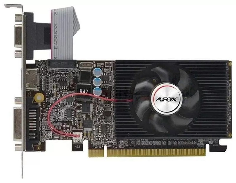 Видеокарта AFOX GeForce GT 610, 1 GB DDR3, 64 bit, HDMI, DVI-D, VGA, GPU 810 MH