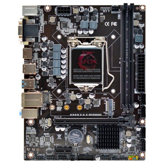 Материнская плата AFOX IH510-MA2-V2, LGA 1200, Intel H510, 2xDDR4, 4xSATA, 1xM.2, 1xPCIe 4.0/3.0 x16, 1xPCIe x1, 1xHDMI, 1xDVI, 1xVGA, 1x 1Gb LAN, 2xUSB-A 2.0, 2xUSB-A 3.2 Gen 1, 3x3.5 мм, 5.1, microATX