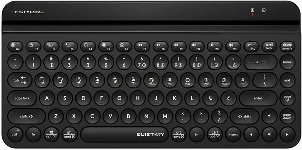 Клавиатура беспроводная A4Tech Fstyler FBK30 черный/серый USB BT/Radio slim Multimedia