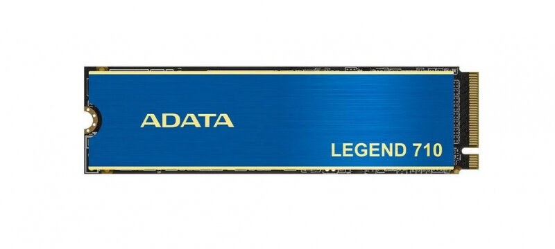 Накопитель SSD ADATA LEGEND 710, 1Tb, PCIe 3.0 x4, M.2 2280, NVMe, R/W 2400/1800, с радиатором