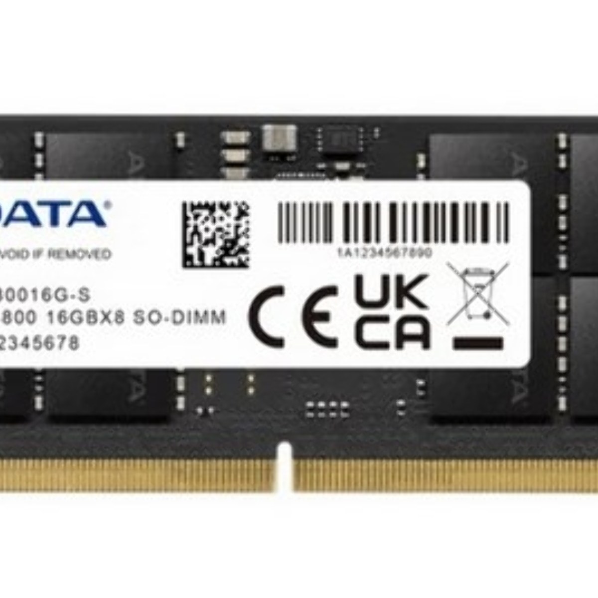 Оперативная память ADATA, DDR5, 16GB (1x16GB), 4800MHz, CL40, SO-DIMM