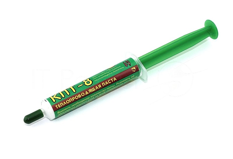 Термопаста КПТ-8 Connector, 20 г, 0.8 Вт/(м⋅К), шприц