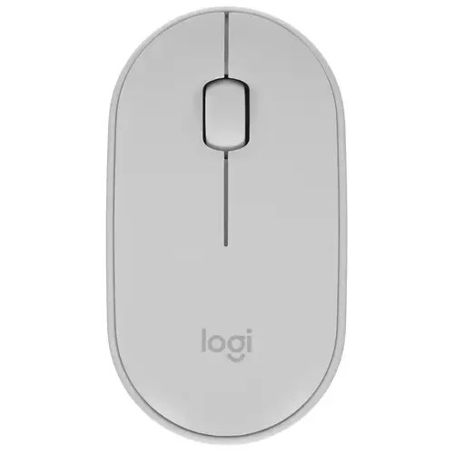 Мышь беспроводная Logitech Pebble M350 белый, 1000 dpi, радиоканал, Bluetooth, USB, кнопки - 3