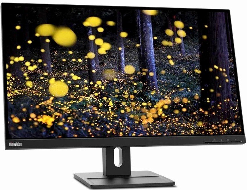 Монитор 27" Lenovo ThinkVision E27q-20 черный IPS 4ms 16:9 HDMI M/M матовая HAS Pivot 350cd 178гр/178гр 2560x1440 DisplayPort Ultra HD 2K (1440p) 6.6кг