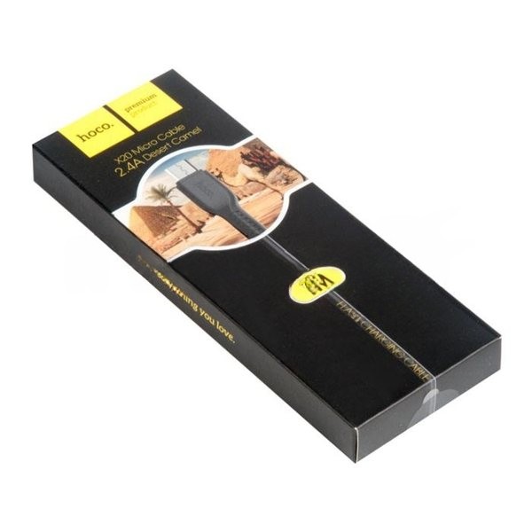 Кабель USB HOCO X20 Flash для Micro USB, 2.4А, 1.0м, черный