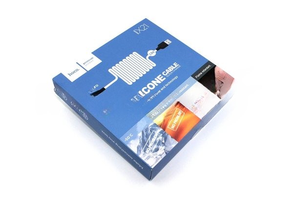Кабель USB HOCO X21 Silicone, USB - Micro USB, 2А, 1 м, белый