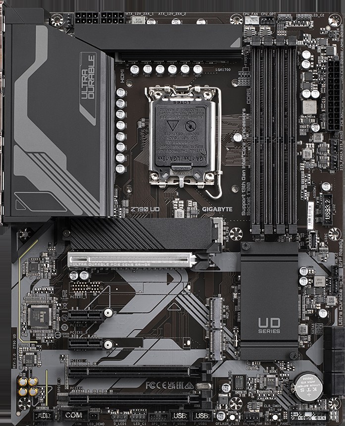 Материнская плата GIGABYTE Z790 UD, LGA1700, Intel Z790, 4xDDR5, 6xSATA, 3xM.2, 3xPCIe x16, 2xPCIe x1, DisplayPort, HDMI, 1x2.5Gb LAN, USB Type-C, 3x3.5 мм, 7.1, ATX