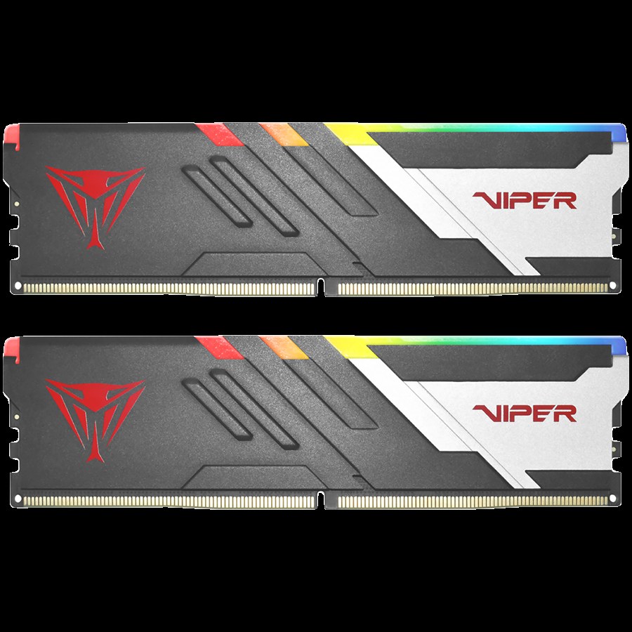 Оперативная память Patriot Viper Venom, DDR5, 32Gb (2x16Gb), 6400MHz, CL32, DIMM, с радиаторами, RGb, черный