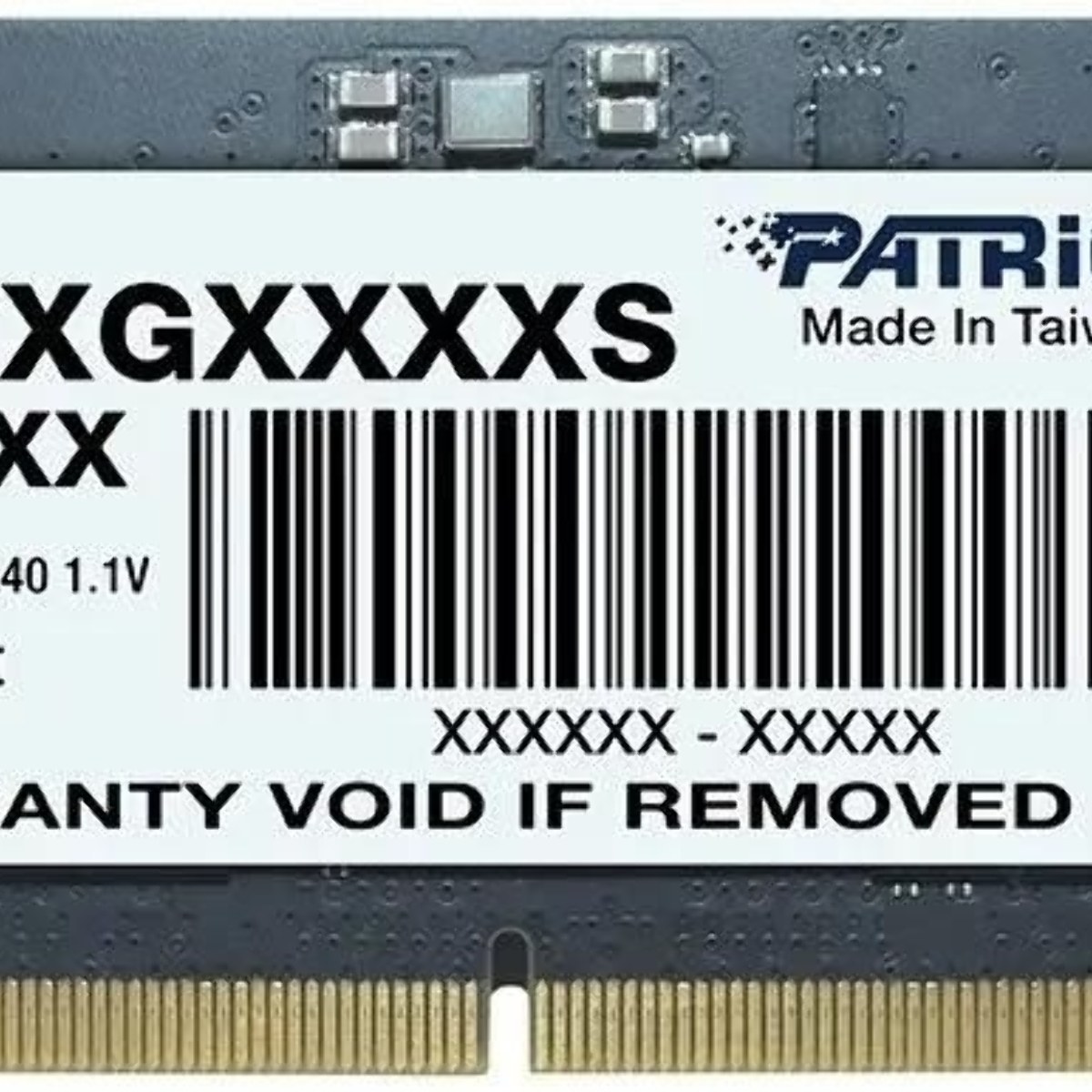 Оперативная память Patriot Signature, DDR5, 8GB (1x8 GB), 5600 MHz, CL46, SO-DIMM