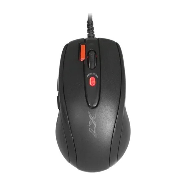 Мышь проводная + коврик A4Tech X-7120 черный, 2000 dpi, USB, кнопки - 7