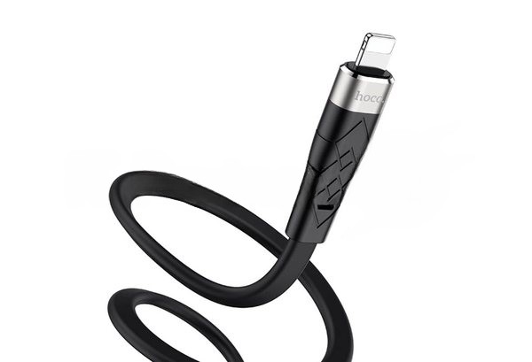 Кабель HOCO USB X53 Angel для Lightning, 2.4А, 1м, черный