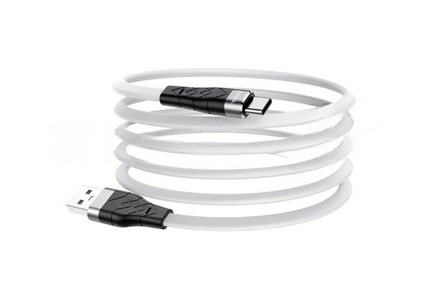 Кабель USB HOCO X53 Angel для Type-C, 3А, 1м, белый