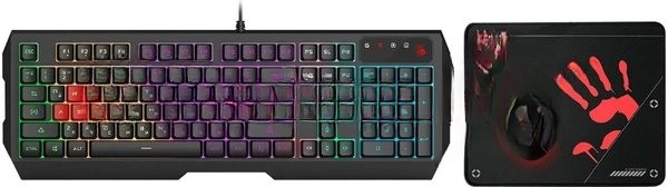 Комплект клавиатура+мышь A4Tech Bloody B1700 проводной, USB, 6000 DPI, чёрный