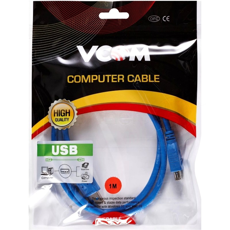 Кабель-удлинитель VCOM VUS7065-1M USB3.0 Am-Af 1 м